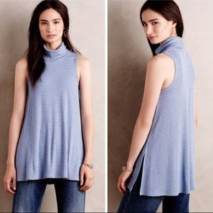 🌸Puella ~ Striped Turtleneck Swing Tank